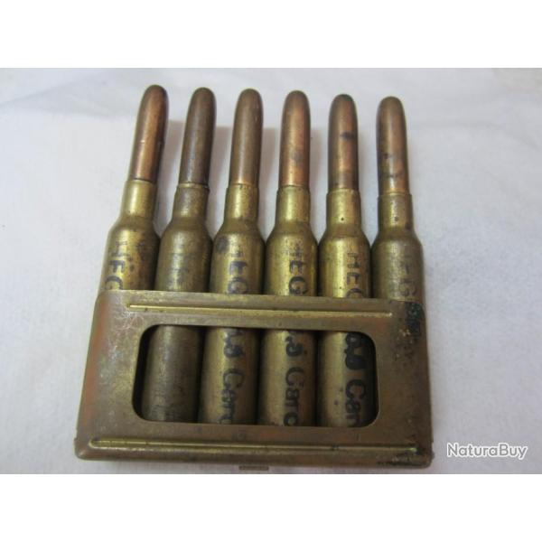 Munitions Carcano 6.5x52 pour collection rare avec beaux marquages