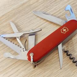 Victorinox couteau suisse Huntsman/Woodsman Victoria 1966-1968 Bélière rare collector