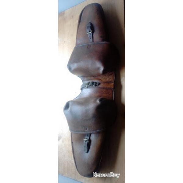 Paires de fontes cuir,arme franaise cavalerie ww1