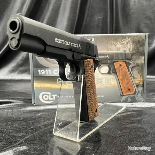 PISTOLET "COLT 1911 CLASSIC" - CO2 - CAL BB/4.5MM - BLACK WOOD