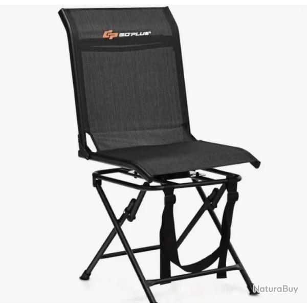 Chaise pivotante silencieuse pour La chasse 360 degrs
