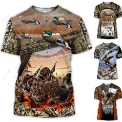 Tee-shirt motif chasse au canard  taille xxs xs s m l xl xxl 3xl 4xl 5xl 6xl