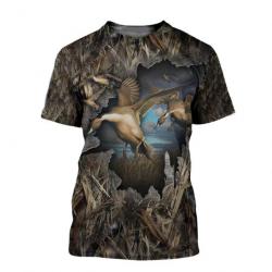 Tee-shirt motif chasse au canard  taille xxs xs s m l xl xxl 3xl 4xl 5xl 6xl. A