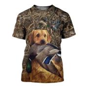Tee shirt MC homme - Je suis un papa( ou autre) chasseur qui déchiiiire avec dessin sanglier