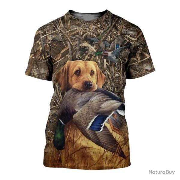 Tee-shirt motif chasse au canard  taille xxs xs s m l xl xxl 3xl 4xl 5xl 6xl. B