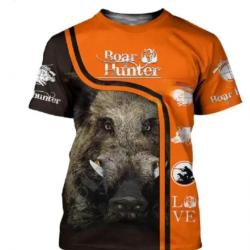 Tee-shirt motif SANGLIER   taille xxs xs s m l xl xxl 3xl 4xl 5xl 6xl. E