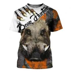 Tee-shirt motif SANGLIER   taille xxs xs s m l xl xxl 3xl 4xl 5xl 6xl. D