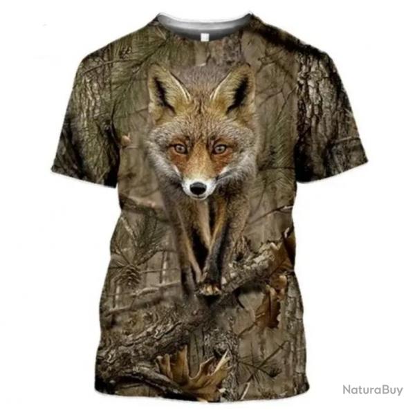 Tee-shirt motif renard taille xxs xs s m l xl xxl 3xl 4xl 5xl 6xl. J