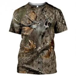 Tee-shirt motif cerf taille xxs xs s m l xl xxl 3xl 4xl 5xl 6xl.