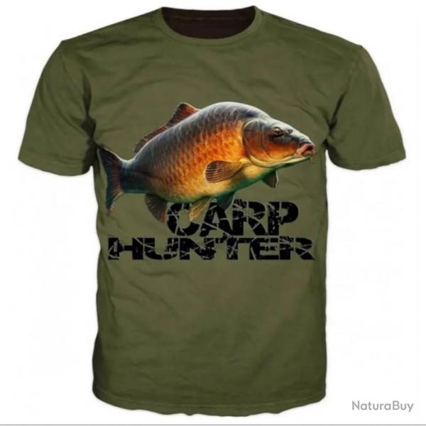 Tee-shirts Carp Hunter taille M  3xl