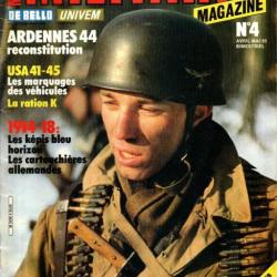 Militaria Magazine 4 ration k, 14-18 cartouchières allemandes, képis bleu horizon, bérets paras