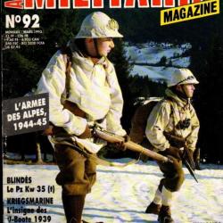 Militaria Magazine 92 insigne des u-boote 1939 , armée des alpes 1944-45, 19e di et insignes, skoda