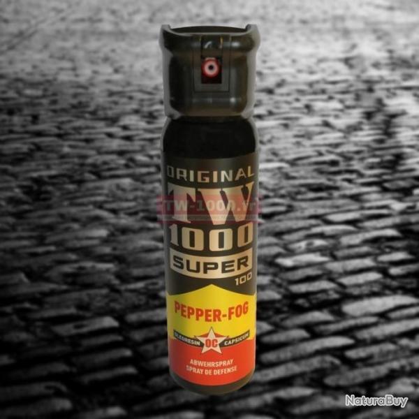 SPRAY AU POIVRE POUR L AUTODEFENCE TW1000PEPPER FOG SUPER 100 100ML PAR LOT DE 6 PIECES