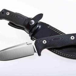 LionSteel T5 MI Micarta Lame fixe Niolox