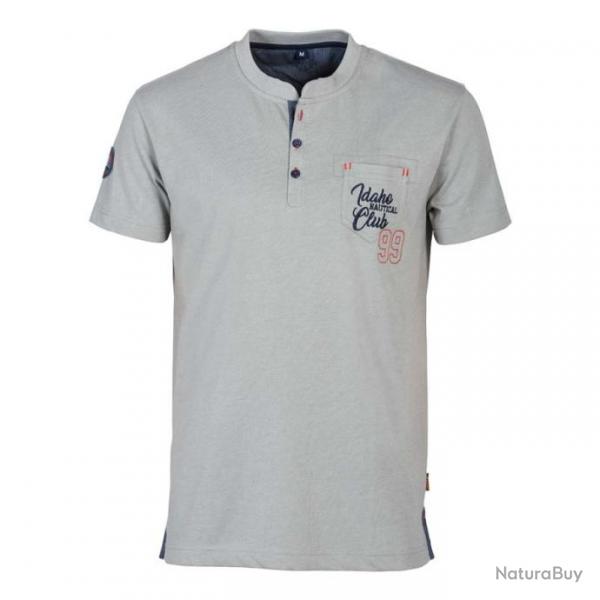 T Shirt Homme Gris Nautical Club Idaho