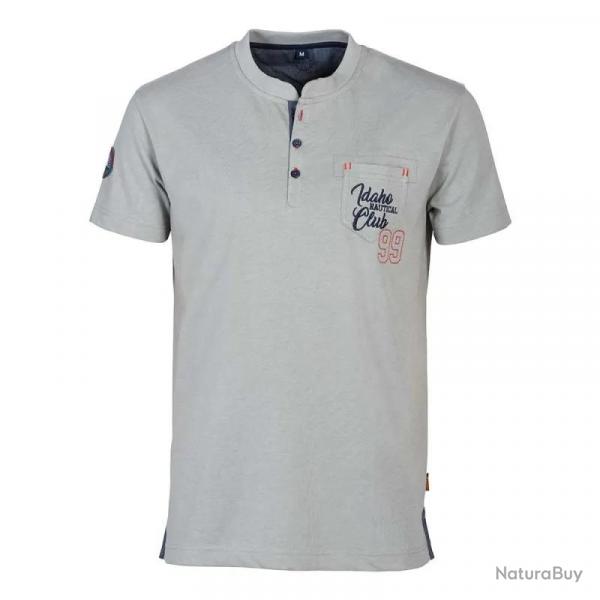 T Shirt Homme Gris Nautical Club Idaho