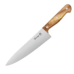 2C.750.20OL Couteau de chef Due Cigni lame 20 cm "Tuscany" bois d'olivier