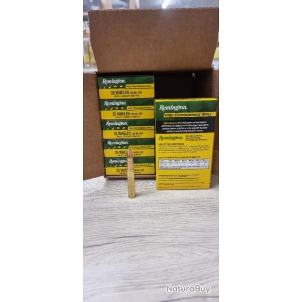 5 botes de 20 balles 35 whelen 250gr Remington