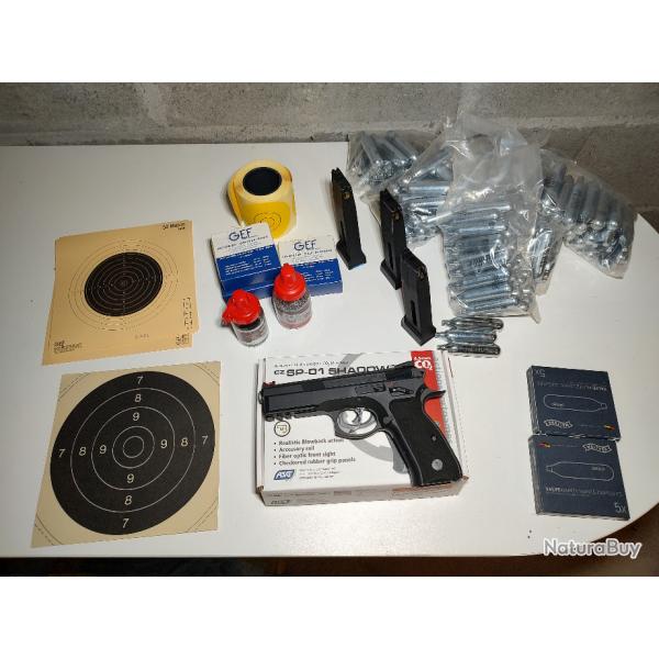 Lot plinking CZ SP-01 Shadow 4,5mm bb