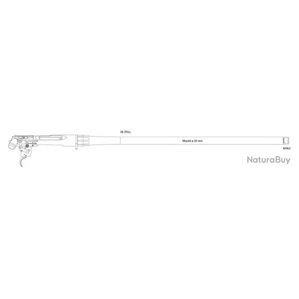 Carabine STRASSER RS 700 .308 win Canon Long Range 26" (66cm) sur chassis Bergara BMP