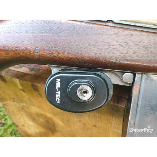 Verrou de pontet  cls avec deux cls pour armes longues fusil carabine