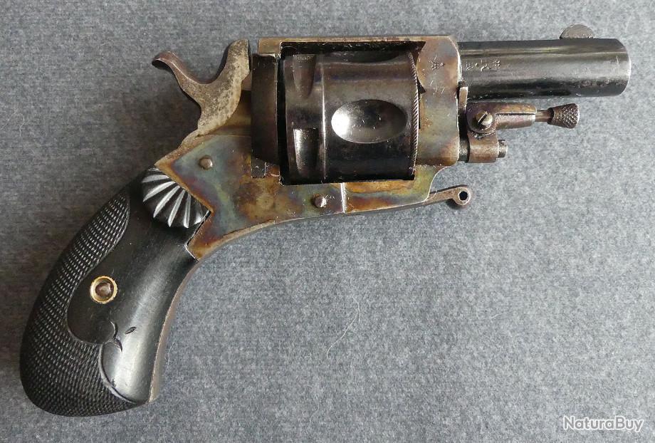Trés beau revolver Bull-dog en finition de luxe Jaspée calibre 320 ...