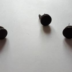 Lot de 3 rivets de casque Allemand WW2  couleur WH   P