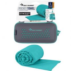 Serviette microfibre Sea to Summit Pocket Towel L 60x120 turquoise