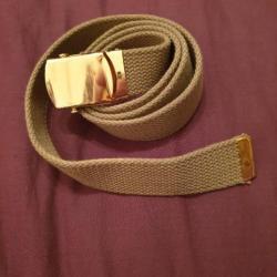 Ceinture de pantalon OFFICIER  US WW2  en reproduction  120cm    P