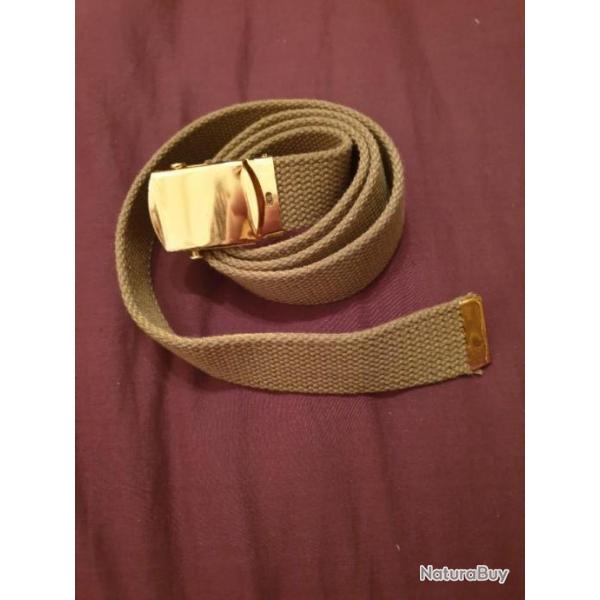 Ceinture de pantalon OFFICIER  US WW2  en reproduction  120cm    P