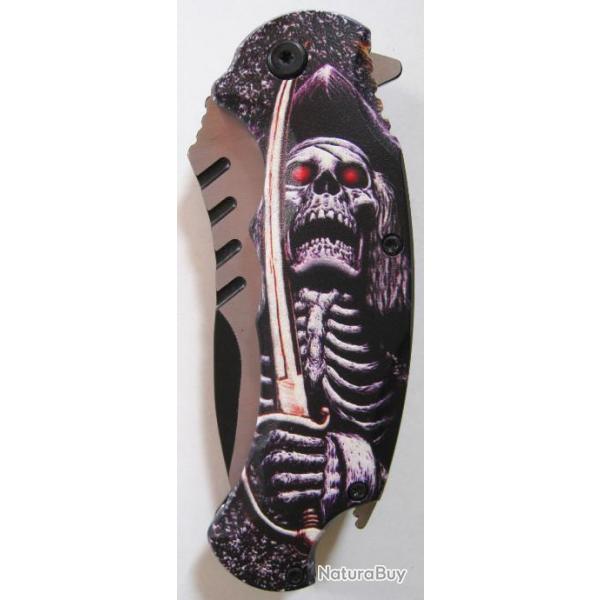 COUTEAU DE COLLECTION  SKULL - Rf.160