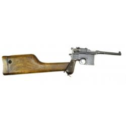 Pistolet mauser c96 calibre 7.63 et sont etuis crosse au meme numeros 281325