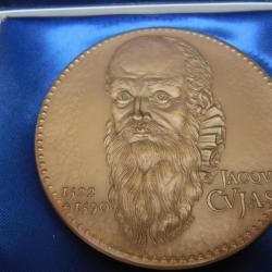 médaille de table Jacques Cujas - Notariat français - caisse des dépôts 1975