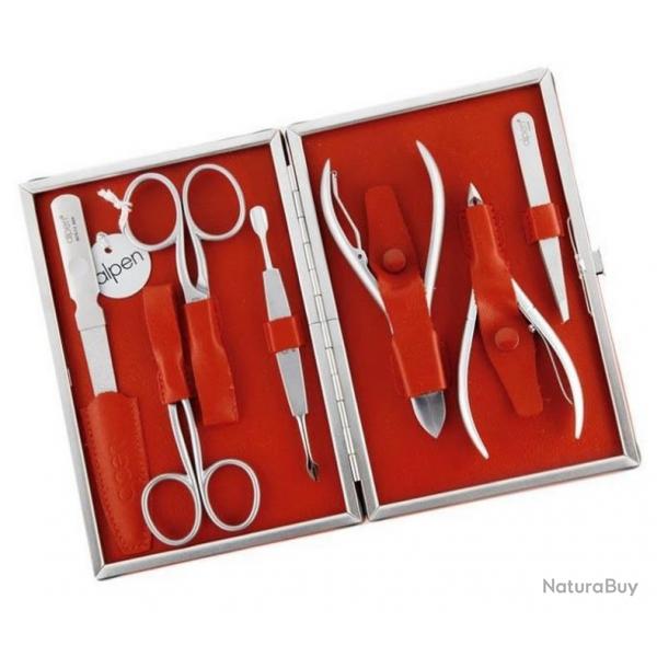 Trousse manucure "7 Pices", Couleur rouge [Alpen]