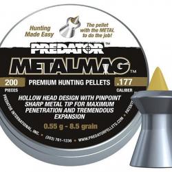 Boîte de 200 plombs JSB Predator Metalmag - 4.5 mm