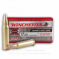 Munitions WINCHESTER cal.17hmr 20gr super x par 500