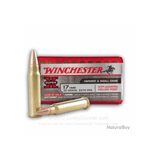 Munitions WINCHESTER cal.17hmr 20gr super x par 500