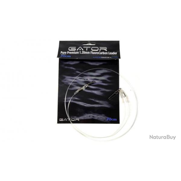 Tte de ligne Gator Fluorocarbon Leader 70cm 70cm 1,28mm