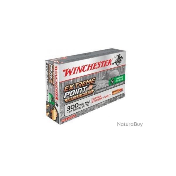 Munitions WINCHESTER cal.300win mag extrme point copper Impact 150gr 9.72g par 20