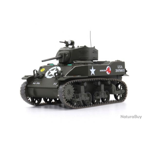 Miniature - M5A1 37me bataillon de tank France septembre 1944 1/43 | Motor city (0000 3524)