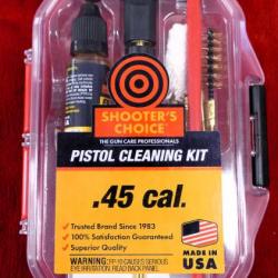 SHOOTER'S CHOISE 45 ACP  PISTOL CLEANING KIT