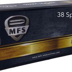 Cartouches MFS cal. 38 Special FMJ 158gr - lot de 1000