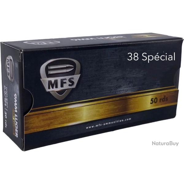 Cartouches MFS cal. 38 Special FMJ 158gr - lot de 1000