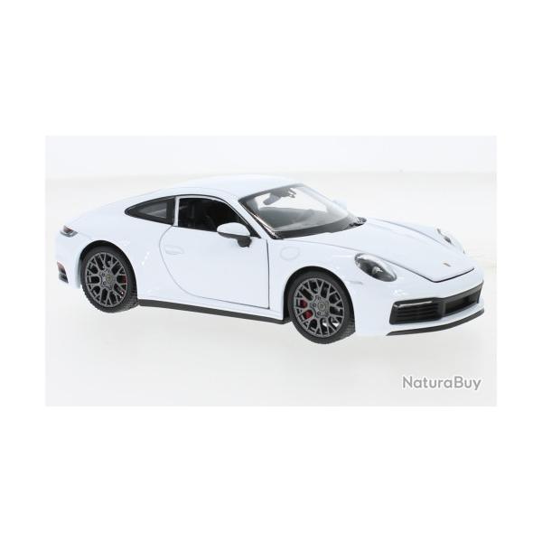 Miniature - Porsche 911 carrera 4S blanc 1/24 | Welly (0000 3530)