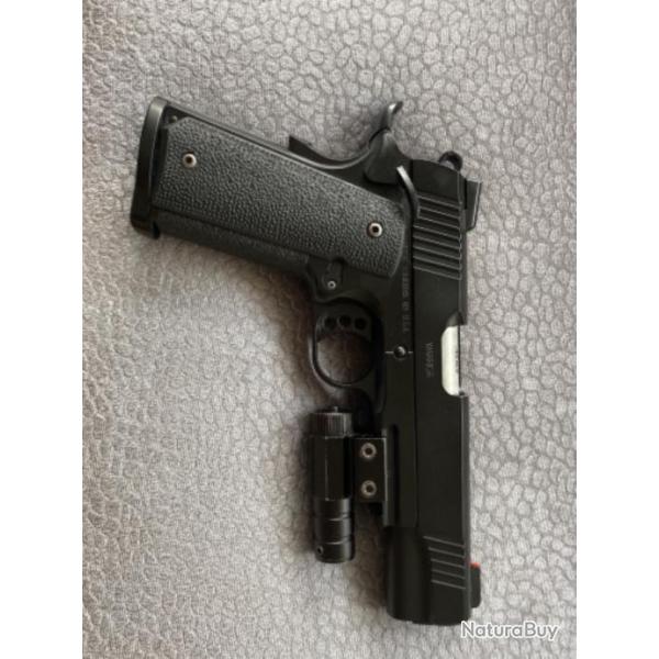 Pistolet airsoft full metal gaz army armalente colt kimber 1911 custom