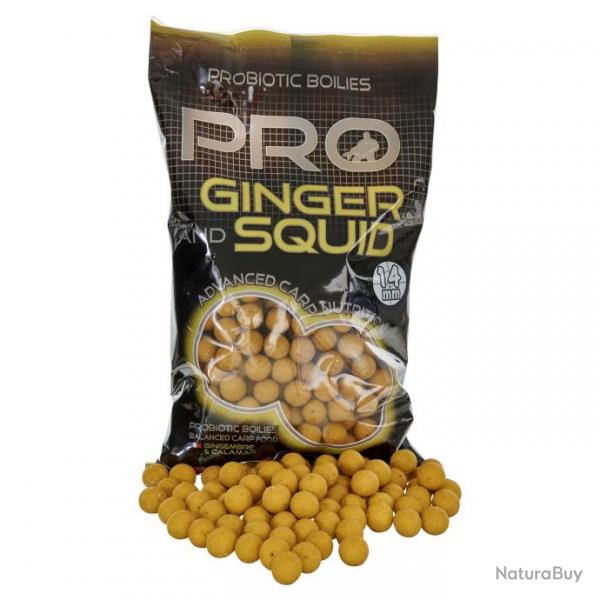 Bouillettes STARBAITS Pro Ginger Squid 14mm 800g