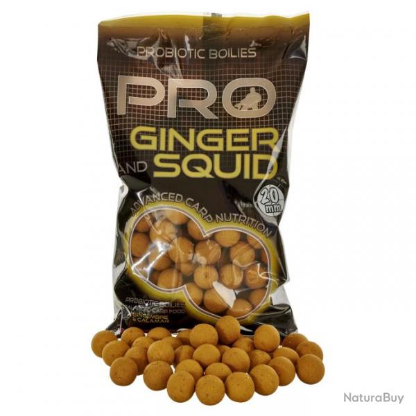 Bouillettes STARBAITS Pro Ginger Squid 20mm 800g