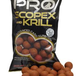 Bouillettes STARBAITS Pro Scopex Krill 24mm 800g