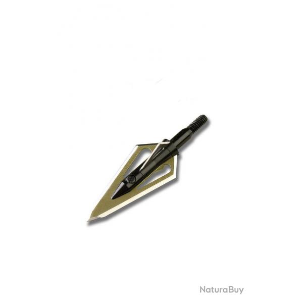Lot de 3 pointes de chasse Magnus Stinger  lames fixes en acier inoxydable 100 grains 4 blades