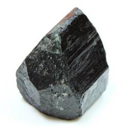 Tourmaline noire brute cristallisée bi-terminée 61 à 80 grammes